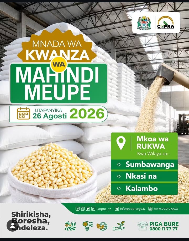 COPRA-TZ MNADA WA KWANZA WA MAHINDI MEUPE